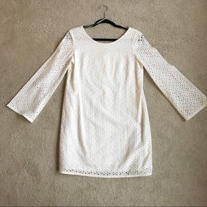 White eyelet dress